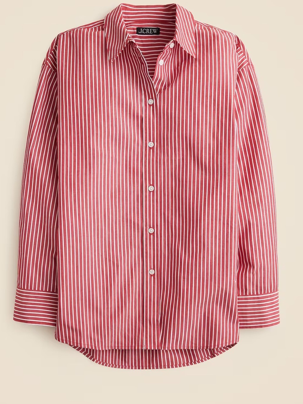 Étienne oversized shirt in striped cotton poplin